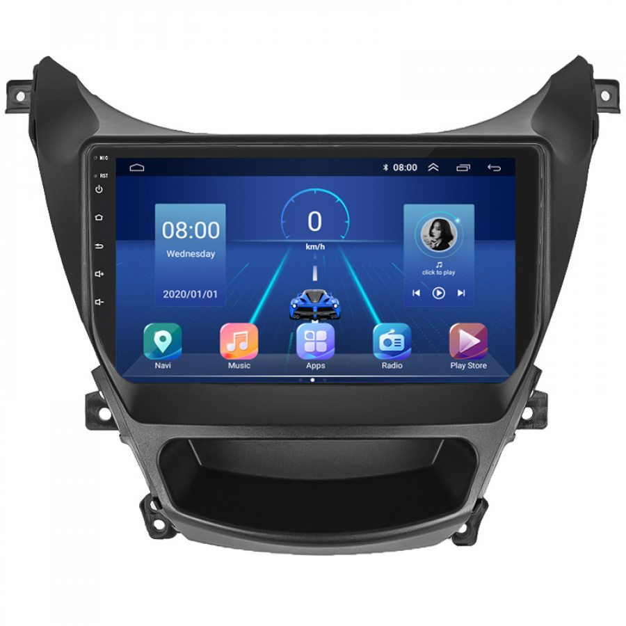 Штатная магнитола Lesko для Hyundai Elantra V (MD) Рестайлинг 2013-2016 экран 9" 6/128Gb 4G Wi-Fi GPS Top