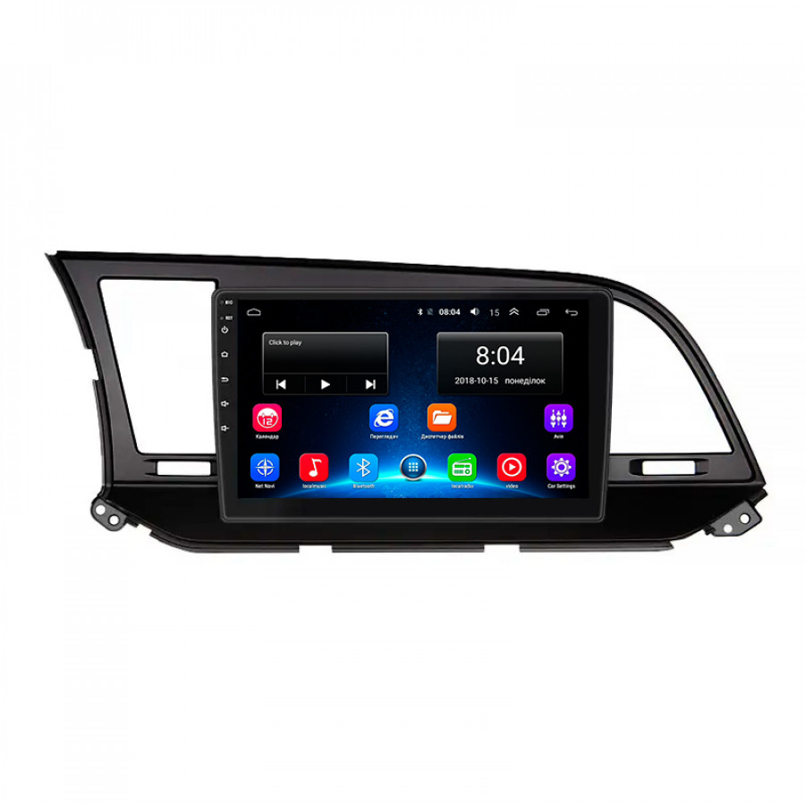 Штатная магнитола Lesko для Hyundai Elantra VI (AD) 2015-2019 экран 9" 2/32Gb Wi-Fi GPS Base