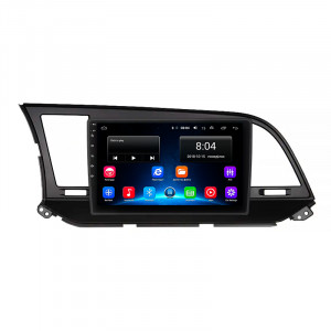 Штатная магнитола Lesko для Hyundai Elantra VI (AD) Рестайлинг 2018-2020 экран 9" 2/32Gb Wi-Fi GPS Base