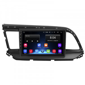 Штатная магнитола Lesko для Hyundai Elantra VI (AD) Рестайлинг ver 2 2018-2020 экран 9" 2/32Gb Wi-Fi GPS Base