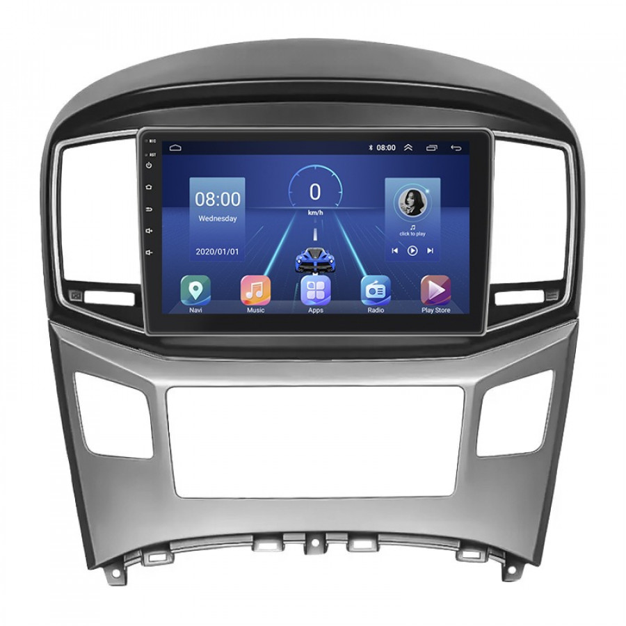 Штатная магнитола Lesko для Hyundai Grand Starex I Рестайлинг 2 2017-2021 экран 9" 6/128Gb 4G Wi-Fi GPS Top