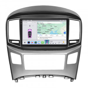 Штатная магнитола Lesko для Hyundai H-1 II Рестайлинг 2 2017-н.в. экран 9" 4/64 QLED CarPlay 4G Wi-Fi GPS 360 Prime