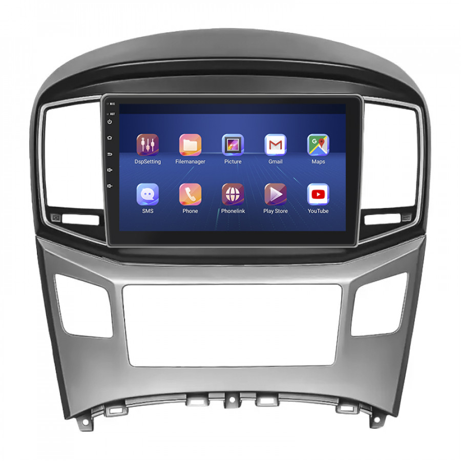 Штатная магнитола Lesko для Hyundai H-1 II Рестайлинг 2 2017-н.в. экран 9" 6/128Gb 4G Wi-Fi GPS Top