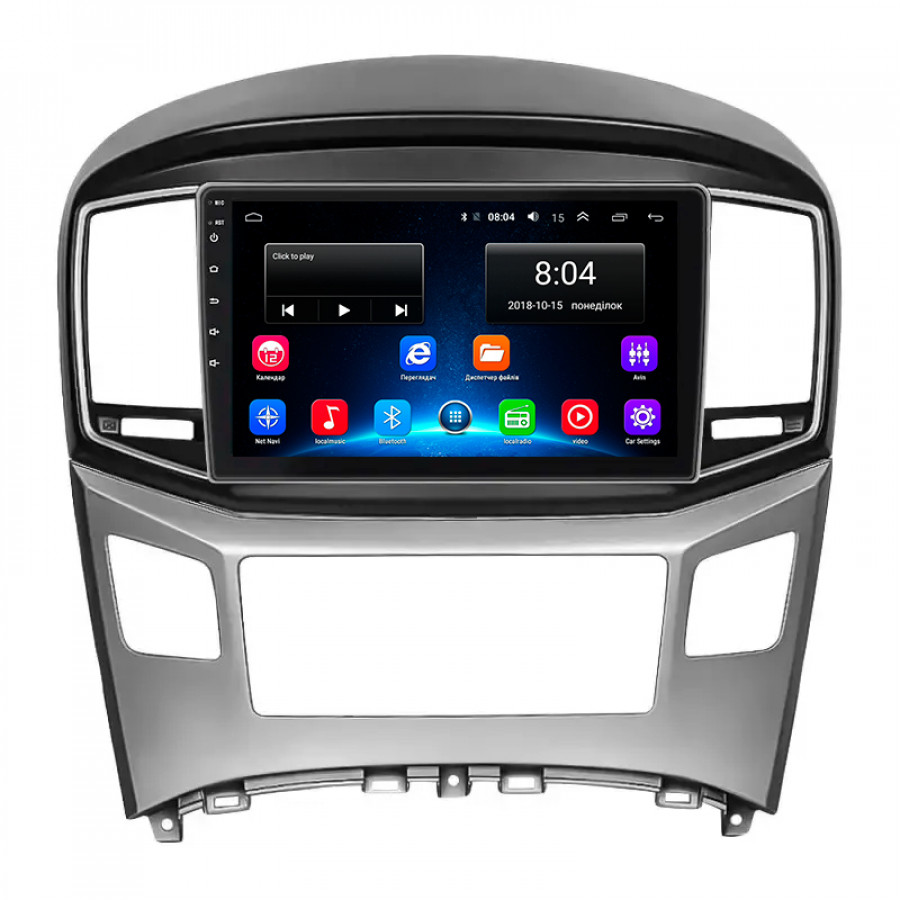 Штатная магнитола Lesko для Hyundai H-1 II Рестайлинг 2015-2018 экран 9" 2/32Gb Wi-Fi GPS Base