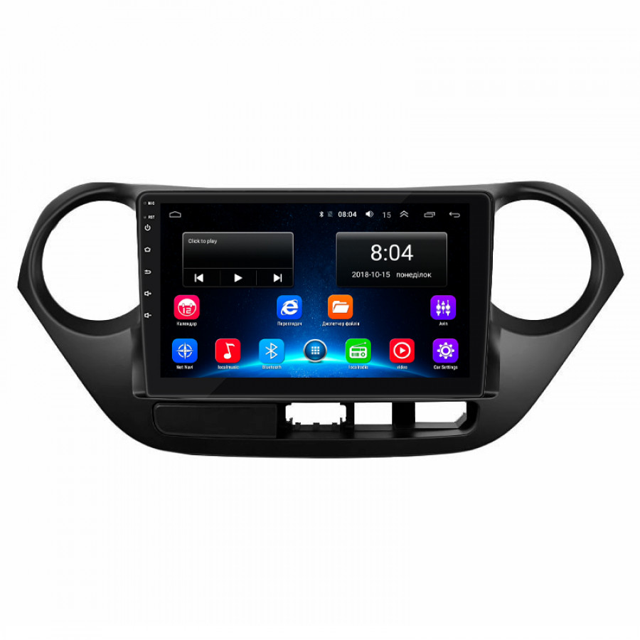 Штатная магнитола Lesko для Hyundai i10 II 2013-2016 экран 9" 2/32Gb Wi-Fi GPS Base