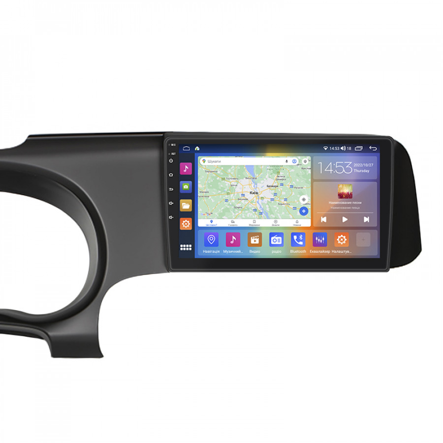 Штатная магнитола Lesko для Hyundai i10 III 2019-н.в. экран 9" 2/32Gb CarPlay 4G Wi-Fi GPS Prime