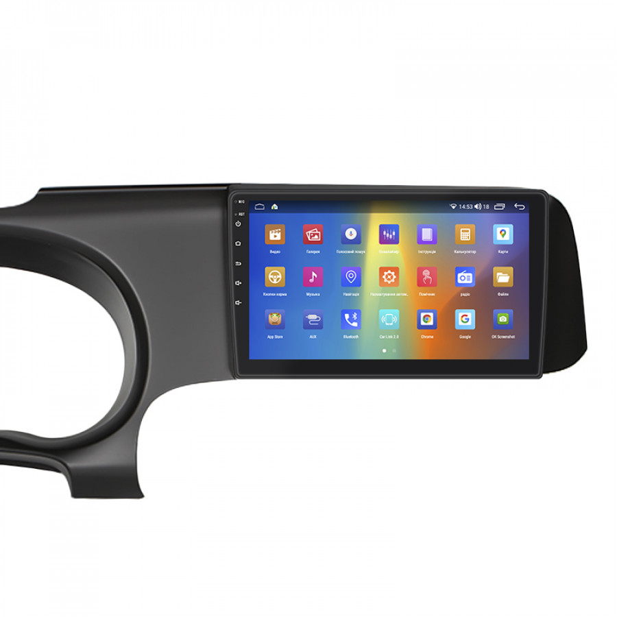 Штатная магнитола Lesko для Hyundai i10 III 2019-н.в. экран 9" 2/32Gb CarPlay 4G Wi-Fi GPS Prime