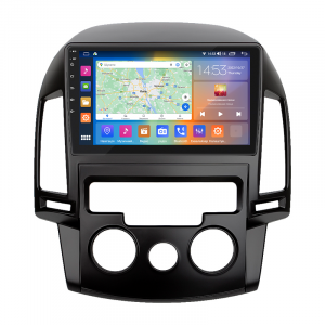Штатная магнитола Lesko для Hyundai i30 I 2007-2010 экран 9" 4/64Gb CarPlay 4G Wi-Fi GPS Prime