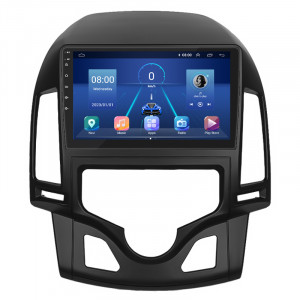Штатная магнитола Lesko для Hyundai i30 I Рестайлинг 2010-2012 экран 9" 2/32Gb 4G Wi-Fi GPS Top