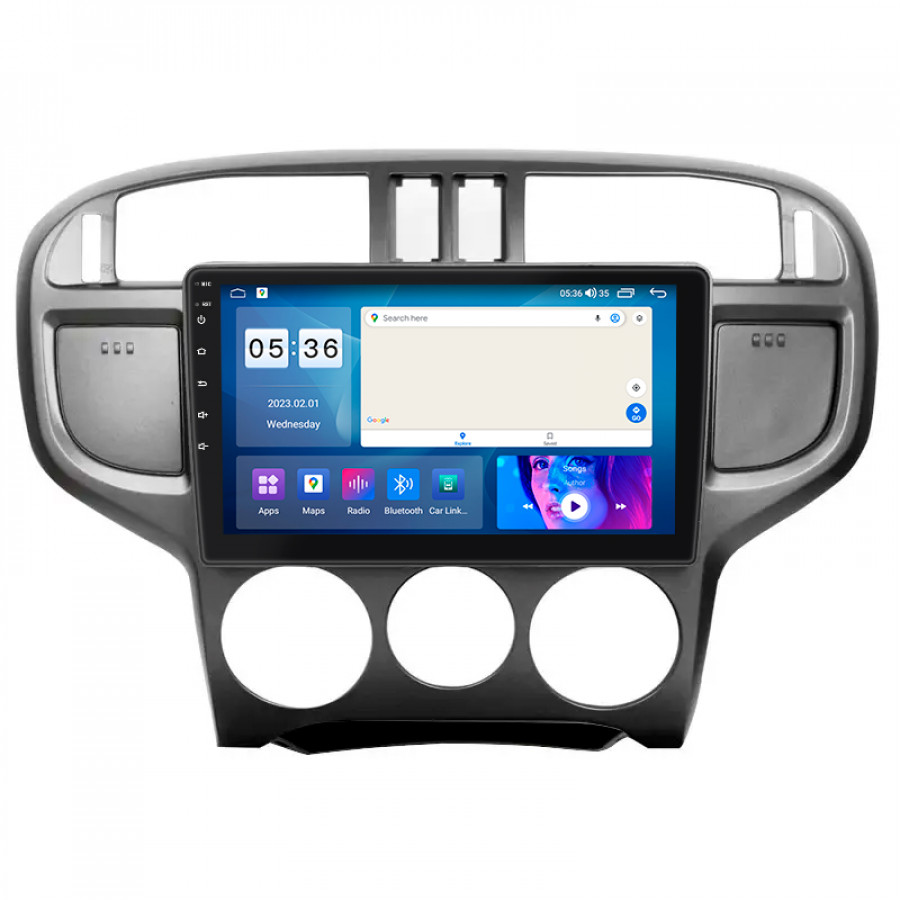 Штатная магнитола Lesko для Hyundai Matrix I 2001-2005 экран 9" 4/64Gb CarPlay 4G Wi-Fi GPS Prime