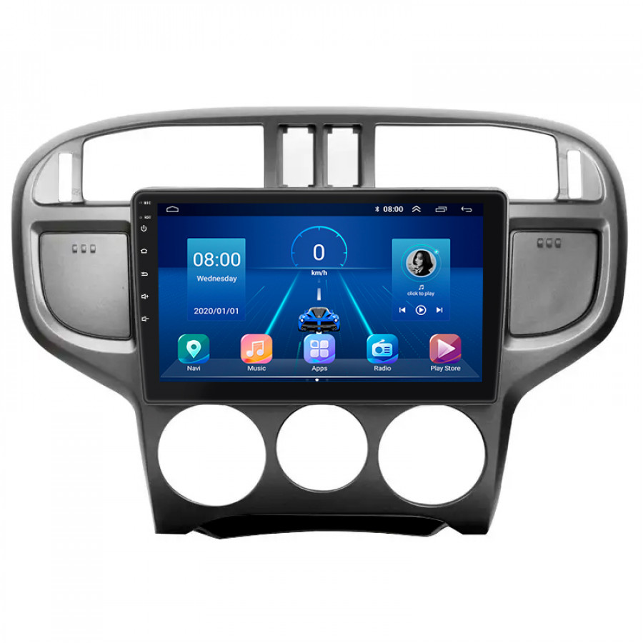 Штатная магнитола Lesko для Hyundai Matrix I Рестайлинг 2 2008-2010 экран 9" 4/64Gb 4G Wi-Fi GPS Top