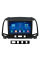 Штатная магнитола Lesko для Hyundai Santa Fe II Рестайлинг 2009-2012 экран 9" 2/32Gb 4G Wi-Fi GPS Top