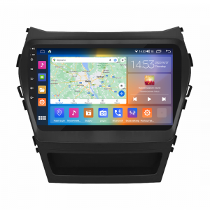 Штатная магнитола Lesko для Hyundai Santa Fe III 2012-2016 экран 9" 2/32Gb CarPlay 4G Wi-Fi GPS Prime