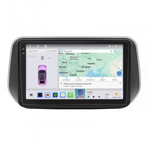 Штатная магнитола Lesko для Hyundai Santa Fe IV 2018-2021 экран 10" 4/64 QLED CarPlay 4G Wi-Fi GPS 360 Prime