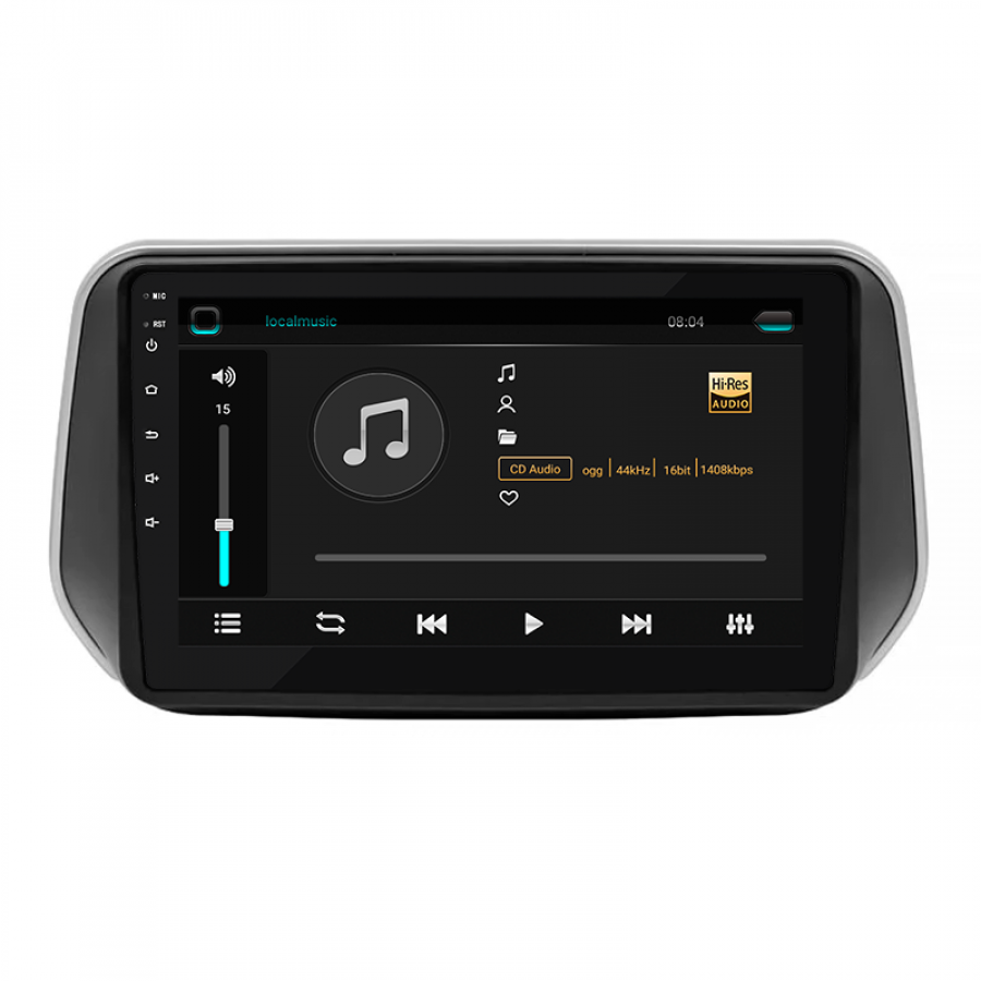 Штатная магнитола Lesko для Hyundai Santa Fe IV 2018-2021 экран 10" 2/32Gb 4G Wi-Fi GPS Top