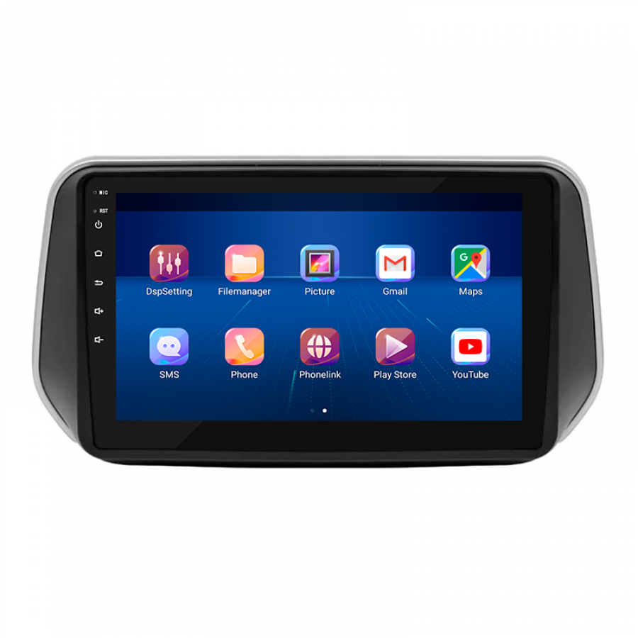Штатная магнитола Lesko для Hyundai Santa Fe IV 2018-2021 экран 10" 2/32Gb 4G Wi-Fi GPS Top