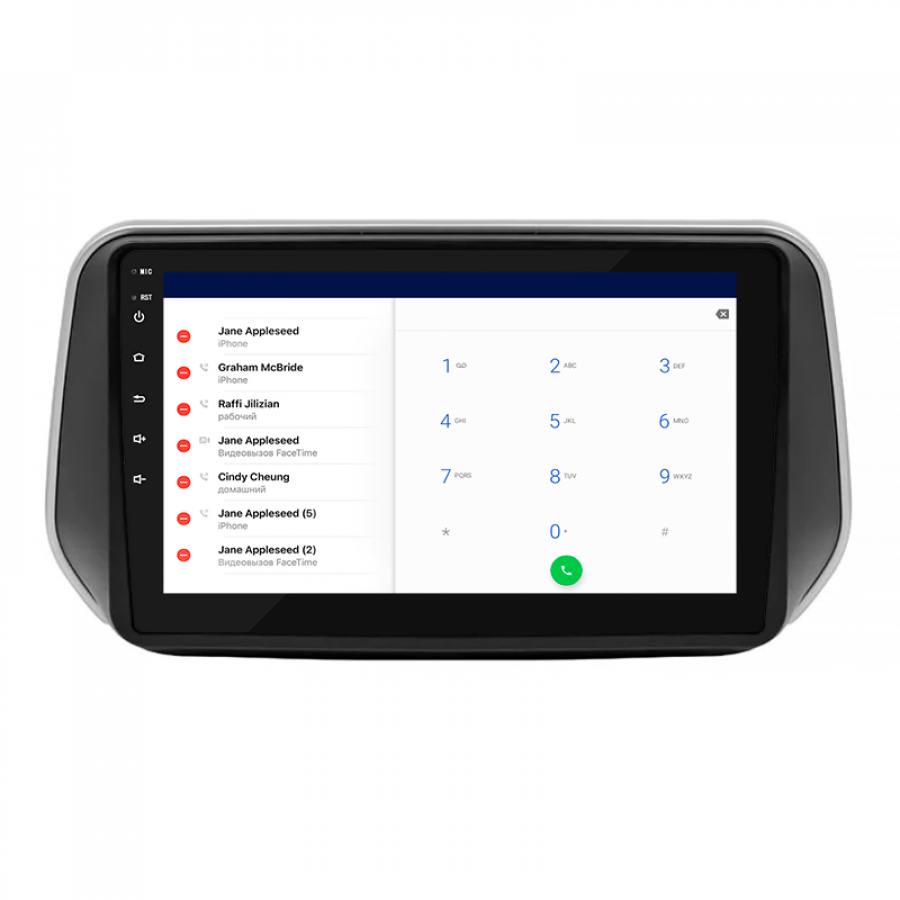 Штатная магнитола Lesko для Hyundai Santa Fe IV 2018-2021 экран 10" 4/64Gb 4G Wi-Fi GPS Top