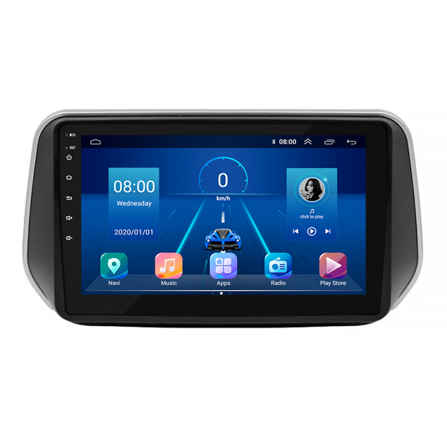 Штатная магнитола Lesko для Hyundai Santa Fe IV 2018-2021 экран 10" 6/128Gb 4G Wi-Fi GPS Top