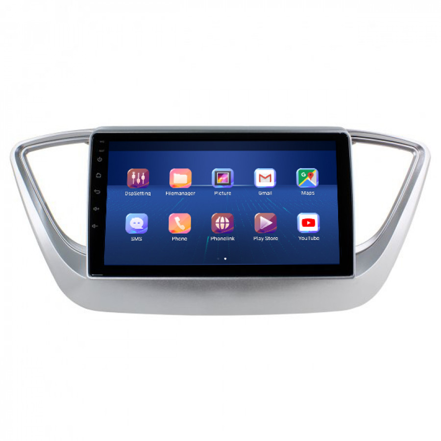 Штатная магнитола Lesko для Hyundai Solaris II 2017-2020 экран 9" 2/32Gb 4G Wi-Fi GPS Top