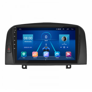 Штатная магнитола Lesko для Hyundai Sonata V (NF) 2004-2010 экран 9" 2/32Gb 4G Wi-Fi GPS Top