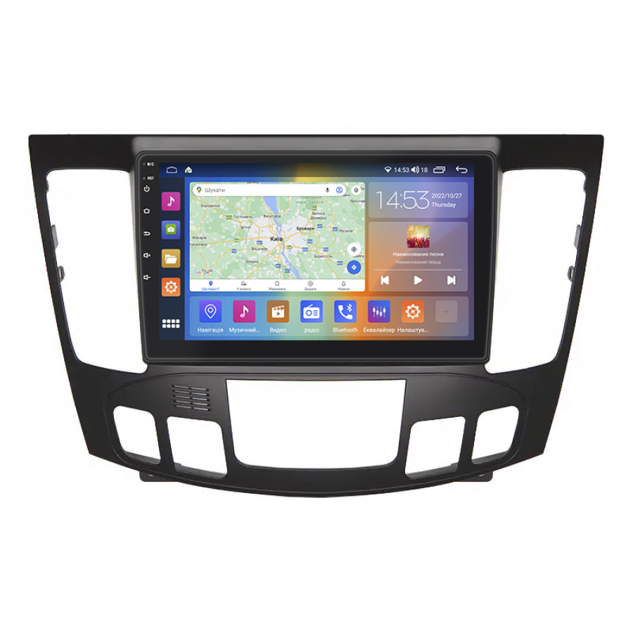 Штатная магнитола Lesko для Hyundai Sonata V (NF) Auto AC 2008-2010 экран 9" 2/32Gb CarPlay 4G Wi-Fi GPS Prime