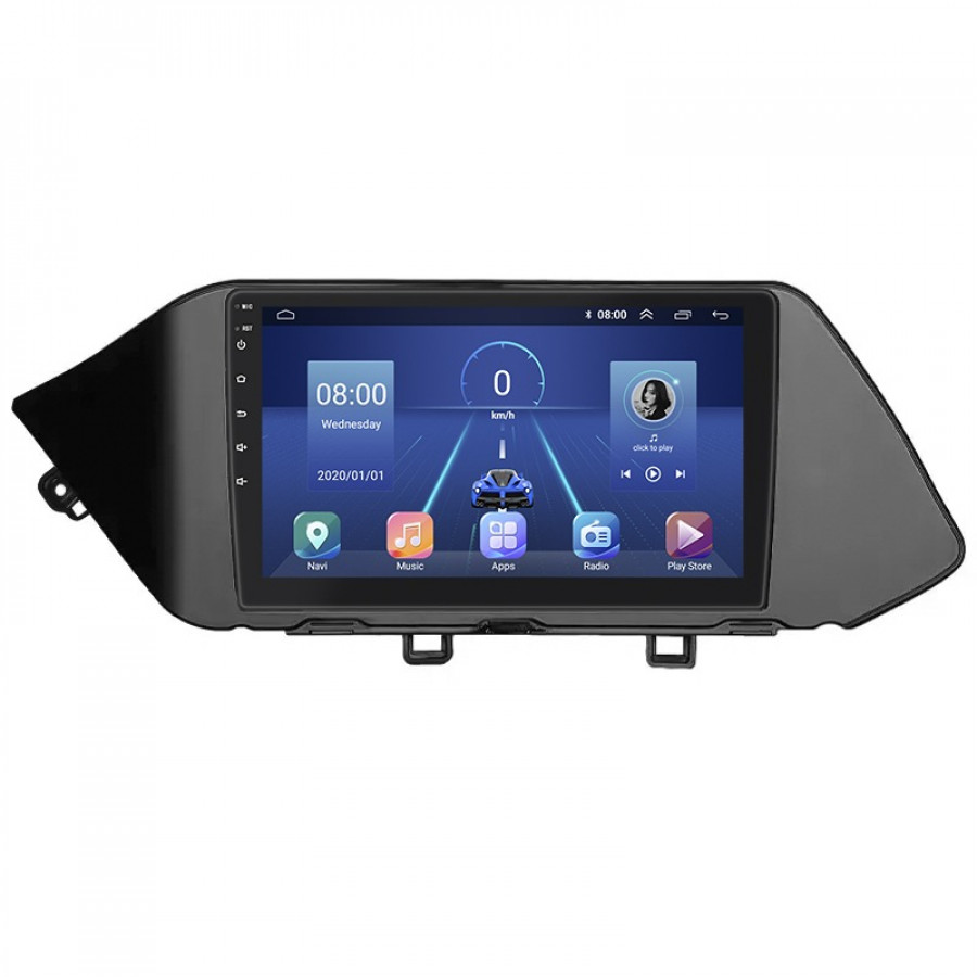 Штатная магнитола Lesko для Hyundai Sonata VIII (DN8) 2019-2020 экран 10" 6/128Gb 4G Wi-Fi GPS Top