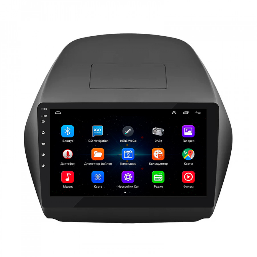 Штатная магнитола Lesko для Hyundai Tucson II 2009-2015 экран 10" 1/16Gb Wi-Fi GPS Base