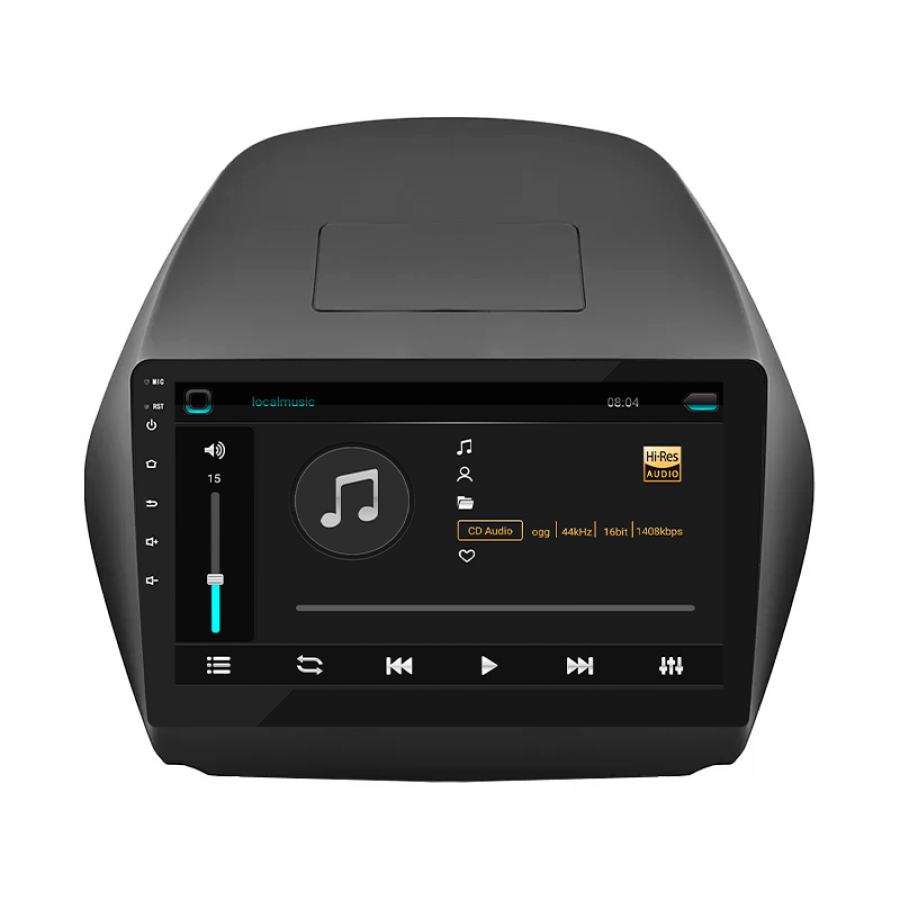 Штатная магнитола Lesko для Hyundai Tucson II 2009-2015 экран 10" 2/32Gb 4G Wi-Fi GPS Top