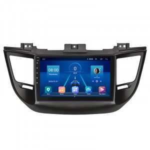 Штатная магнитола Lesko для Hyundai Tucson III 2015-2018 экран 9" 2/32Gb Wi-Fi GPS Base