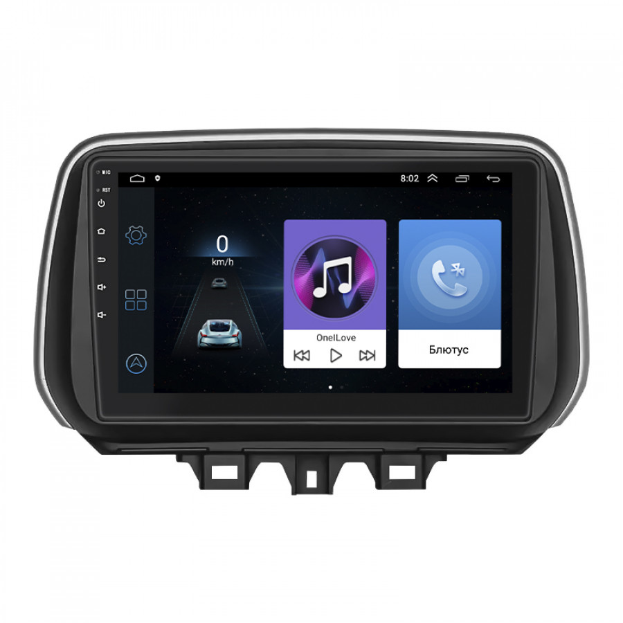 Штатная магнитола Lesko для Hyundai Tucson III Рестайлинг 2018-2021 экран 10" 1/16Gb Wi-Fi GPS Base