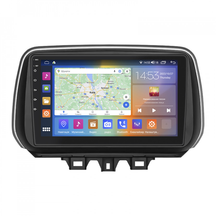 Штатная магнитола Lesko для Hyundai Tucson III Рестайлинг 2018-2021 экран 10" 2/32Gb CarPlay 4G Wi-Fi GPS Prime
