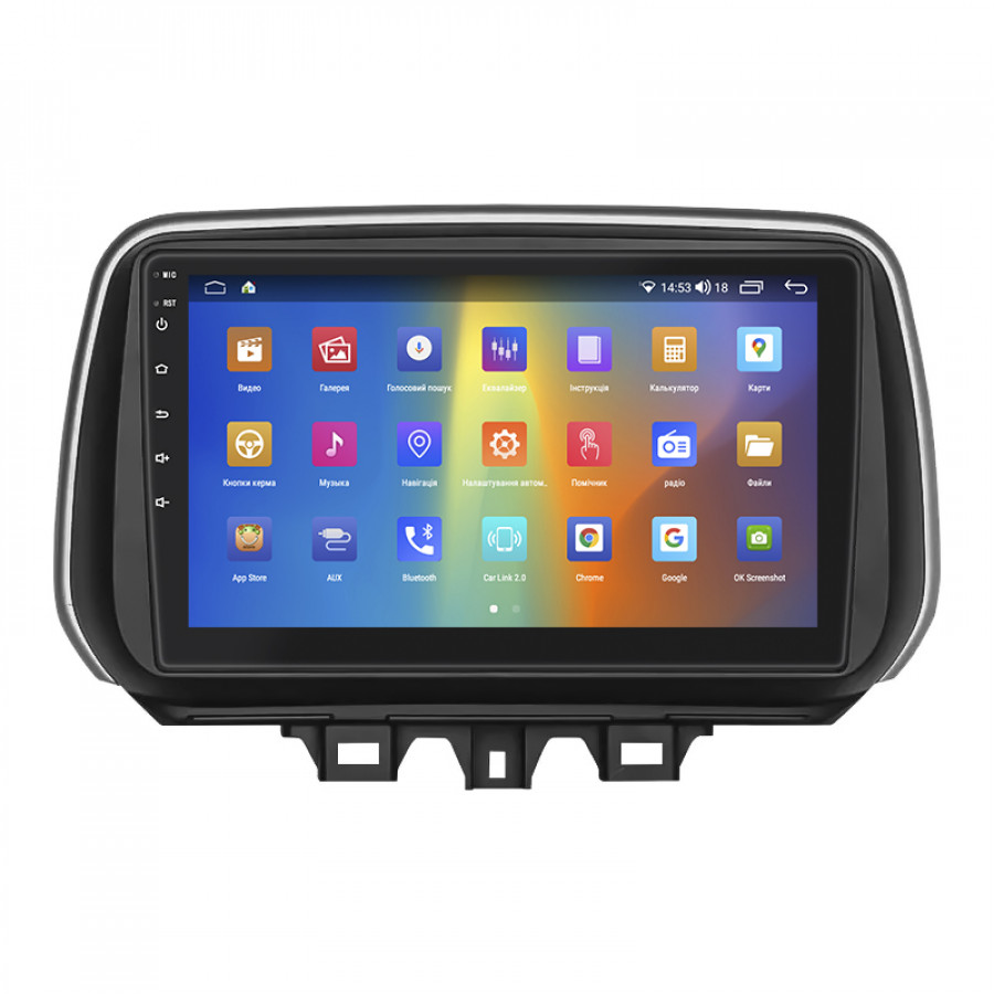 Штатная магнитола Lesko для Hyundai Tucson III Рестайлинг 2018-2021 экран 10" 4/64Gb CarPlay 4G Wi-Fi GPS Prime
