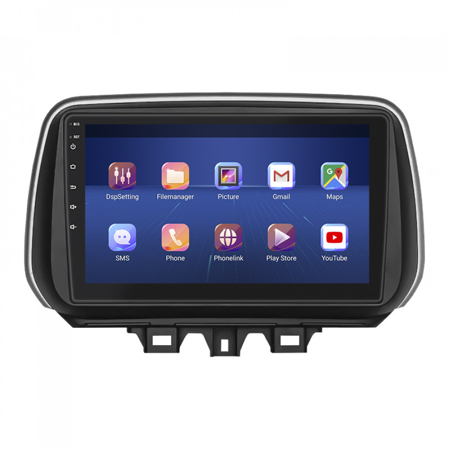 Штатная магнитола Lesko для Hyundai Tucson III Рестайлинг 2018-2021 экран 10" 4/32Gb 4G Wi-Fi GPS Top