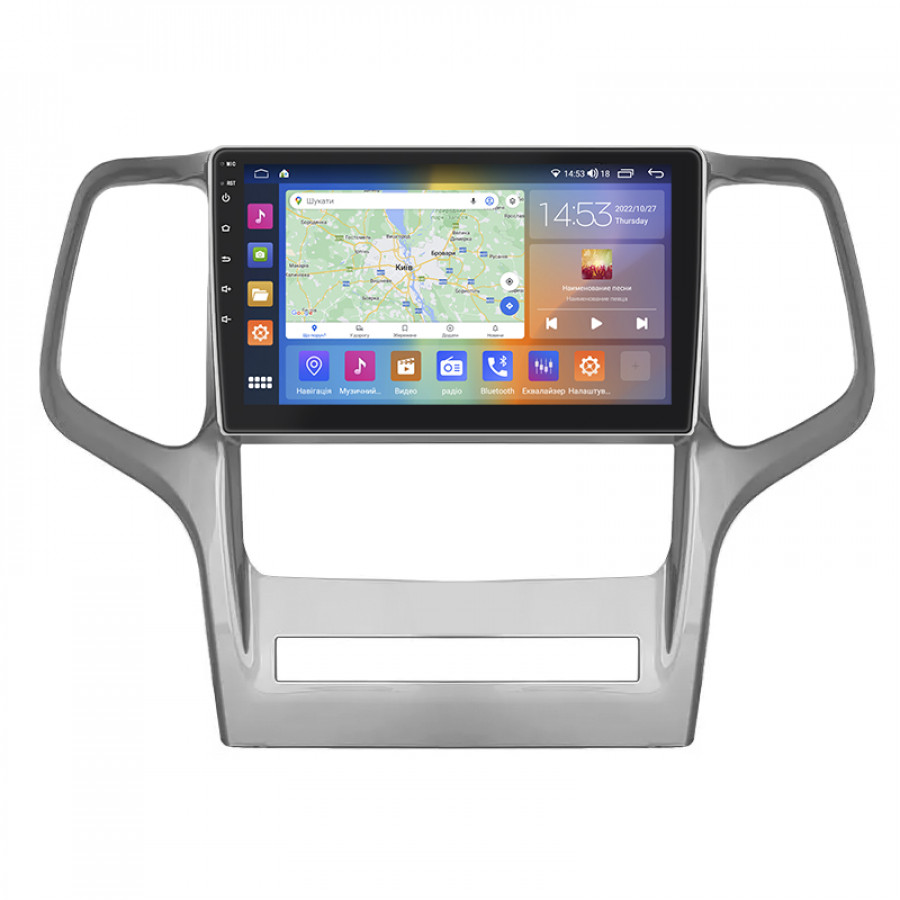 Штатная магнитола Lesko для Jeep Grand Cherokee IV (WK2) 2010-2013 экран 9" 2/32Gb CarPlay 4G Wi-Fi GPS Prime