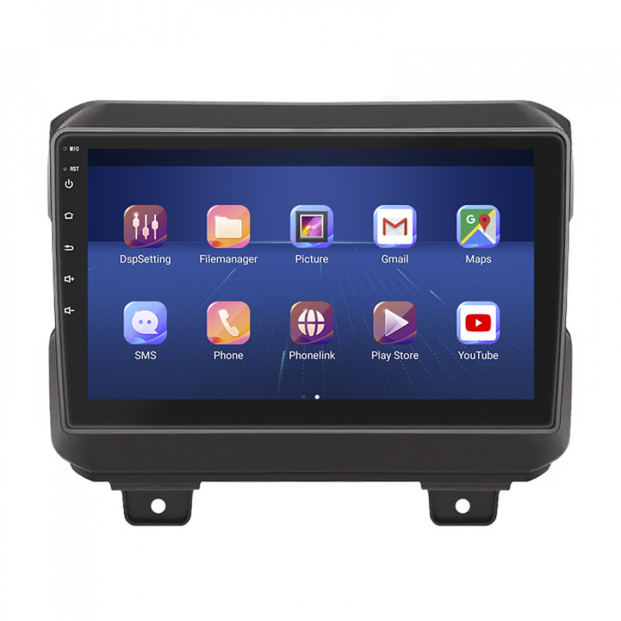 Штатная магнитола Lesko для Jeep Wrangler IV (JL) 2017-н.в. экран 9" 6/128Gb 4G Wi-Fi GPS Top