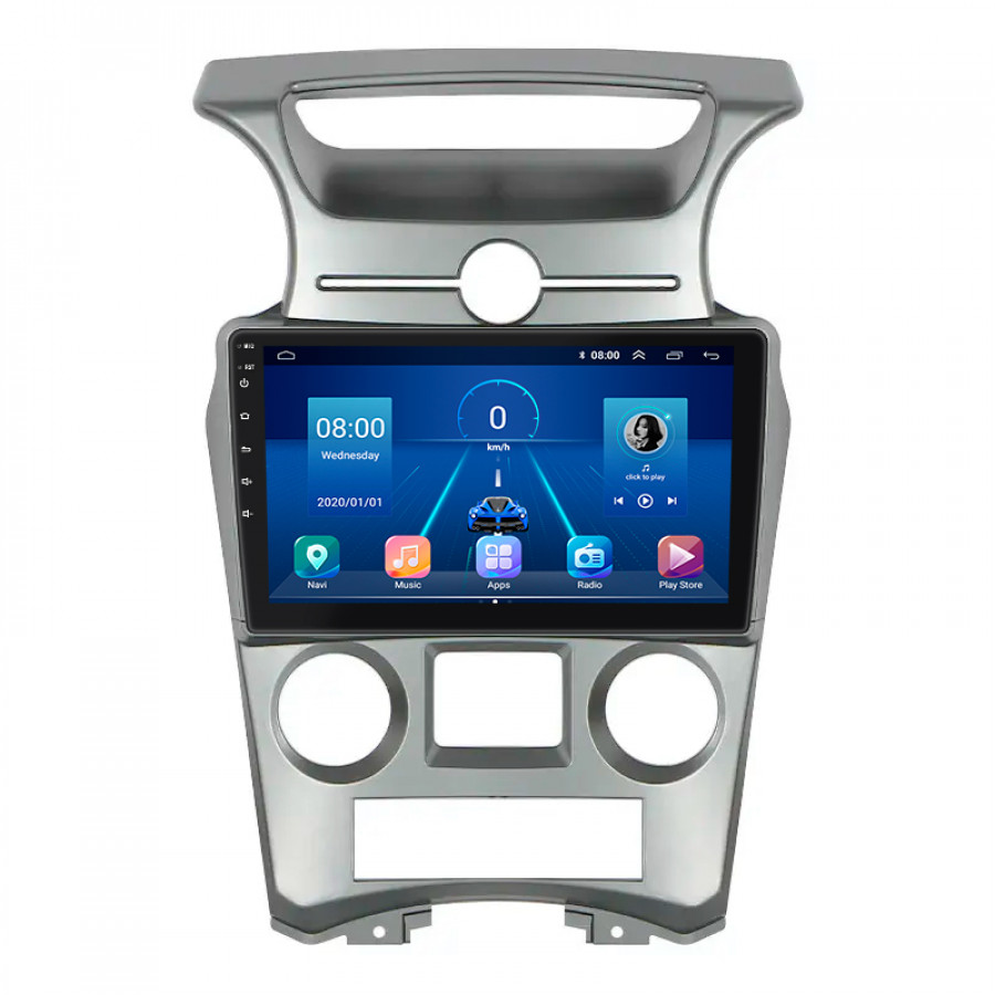 Штатная магнитола Lesko для Kia Carens II (UN) Auto AC 2006-2012 экран 9" 4/64Gb 4G Wi-Fi GPS Top