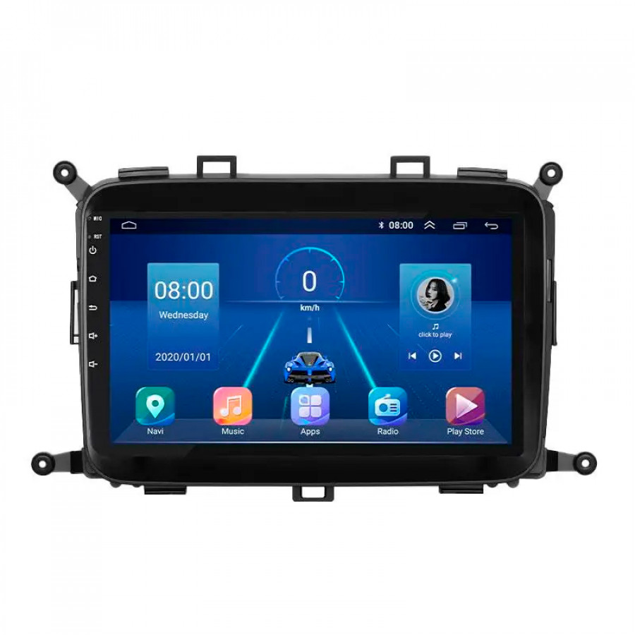 Штатная магнитола Lesko для Kia Carens III (RP) 2013-2019 экран 9" 6/128Gb 4G Wi-Fi GPS Top