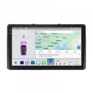Штатная магнитола Lesko для Kia Carnival IV 2020-н.в. экран 9" 4/64 QLED CarPlay 4G Wi-Fi GPS 360 Prime