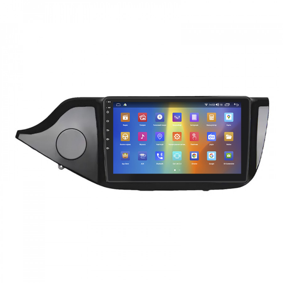 Штатная магнитола Lesko для Kia Ceed II Рестайлинг 2015-2018 экран 9" 2/32Gb 4G Wi-Fi GPS Top