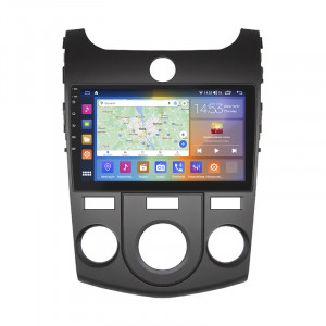 Штатная магнитола Lesko для Kia Cerato II Manual AC 2008-2013 экран 9" 2/32Gb CarPlay 4G Wi-Fi GPS Prime