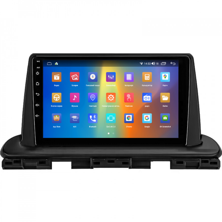 Штатная магнитола Lesko для Kia Cerato IV Рестайлинг 2021-н.в. экран 9" 2/32Gb CarPlay 4G Wi-Fi GPS Prime
