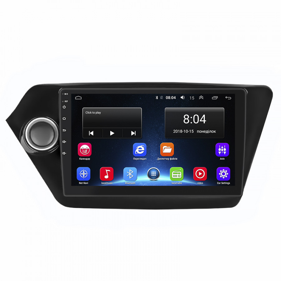 Штатная магнитола Lesko для Kia K2 III (QB) 2011-2017 экран 9" 2/32Gb Wi-Fi GPS Base