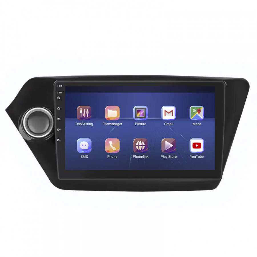 Штатная магнитола Lesko для Kia K2 III (QB) 2011-2017 экран 9" 6/128Gb 4G Wi-Fi GPS Top