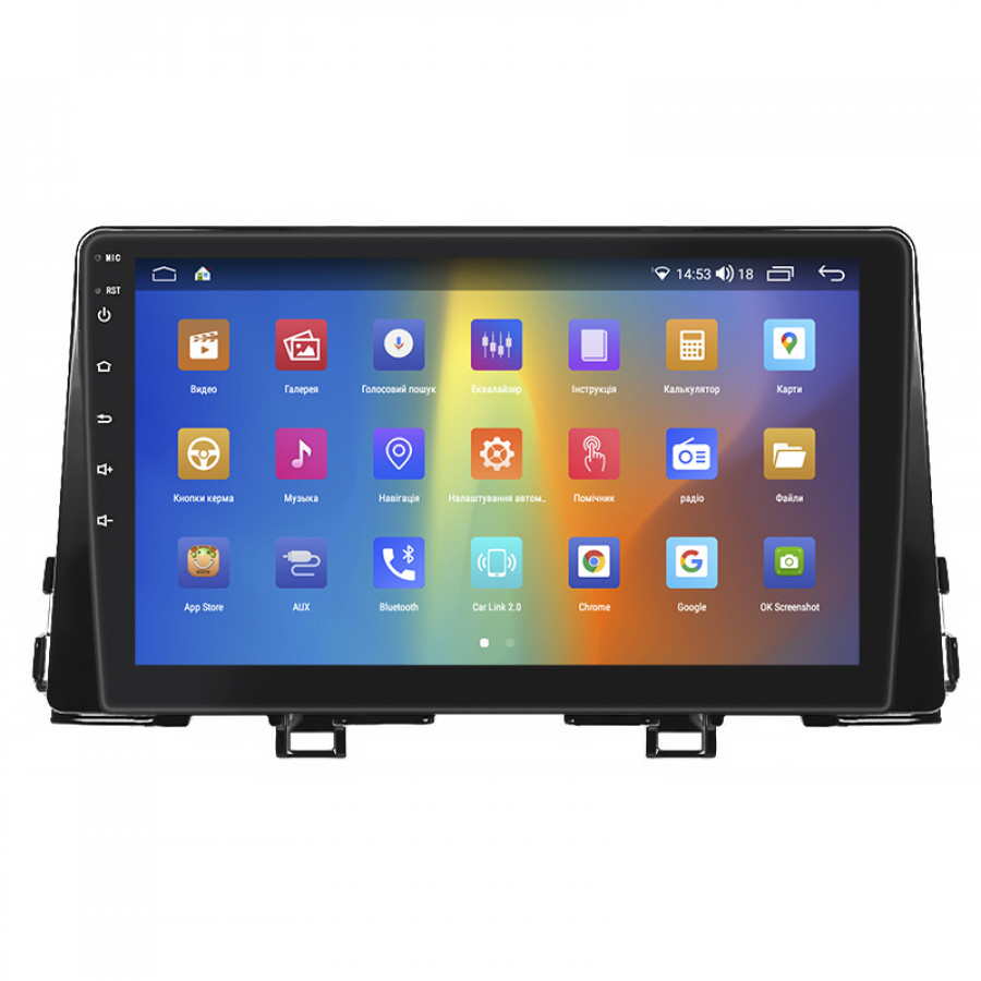 Штатная магнитола Lesko для Kia Morning III 2017-н.в. экран 9" 2/32Gb CarPlay 4G Wi-Fi GPS Prime