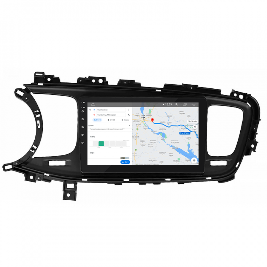 Штатная магнитола Lesko для Kia Optima III Рестайлинг 2013-2015 экран 9" 2/32Gb Wi-Fi GPS Base