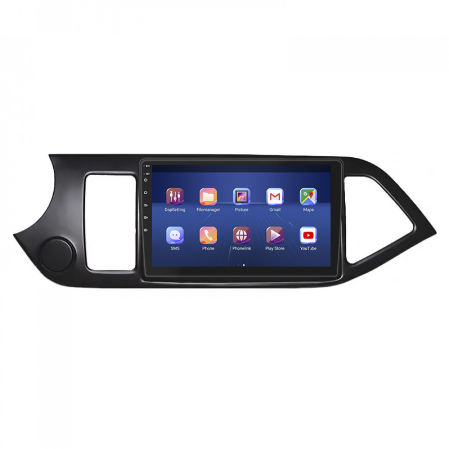 Штатная магнитола Lesko для Kia Picanto II 2011-2015 экран 9" 2/32Gb 4G Wi-Fi GPS Top