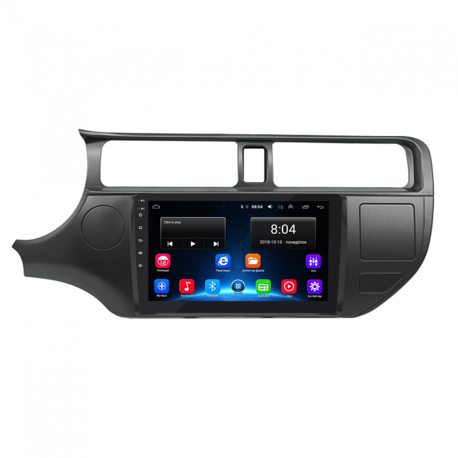 Штатная магнитола Lesko для Kia Rio III 2011-2015 экран 9" 2/32Gb Wi-Fi GPS Base
