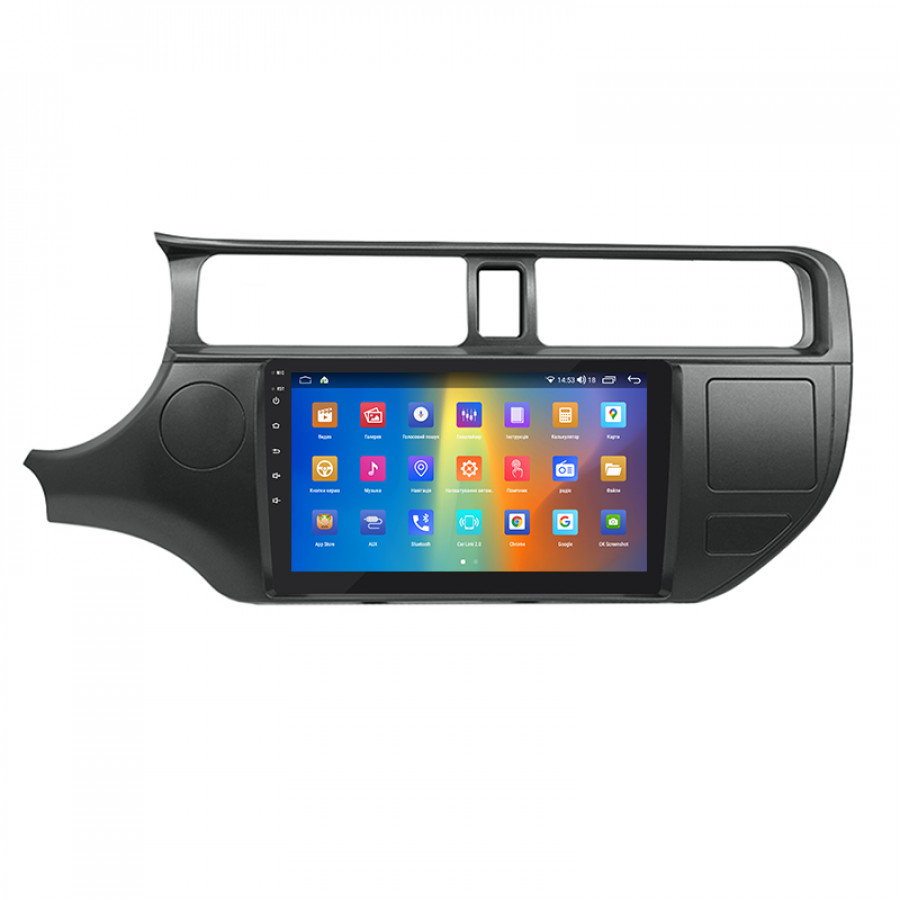 Штатная магнитола Lesko для Kia Rio III 2011-2015 экран 9" 2/32Gb CarPlay 4G Wi-Fi GPS Prime