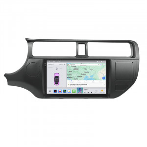 Штатная магнитола Lesko для Kia Rio III 2011-2015 экран 9" 4/64 QLED CarPlay 4G Wi-Fi GPS 360 Prime