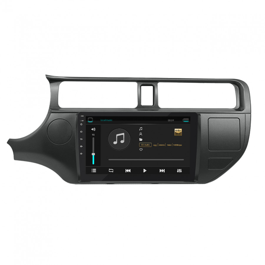 Штатная магнитола Lesko для Kia Rio III 2011-2015 экран 9" 2/32Gb 4G Wi-Fi GPS Top